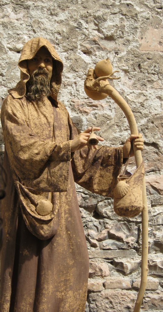 Živá socha sv. Františka